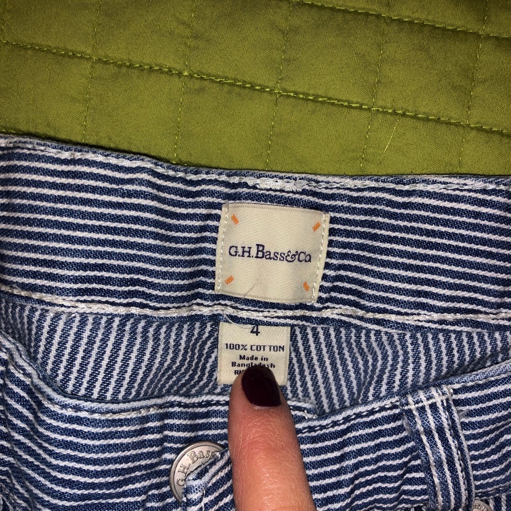 G.H. Bass & Co. seersucker crop jeans
